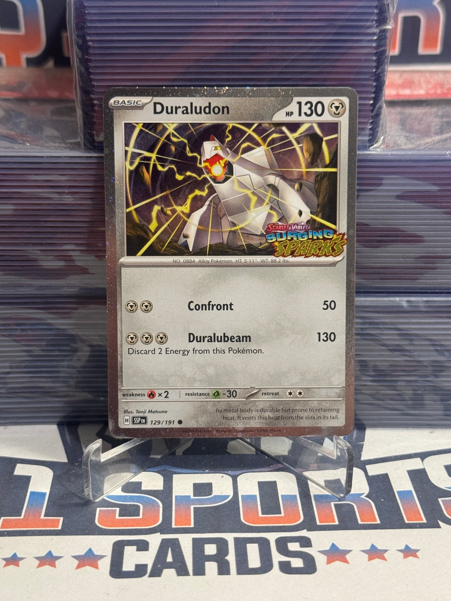Pokemon TCG: Surging Sparks - Duraludon (SS Stamped, Common) #129