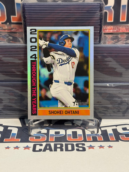 2025 Topps Heritage (Silver, Through The Years) Shohei Ohtani #TTT-25