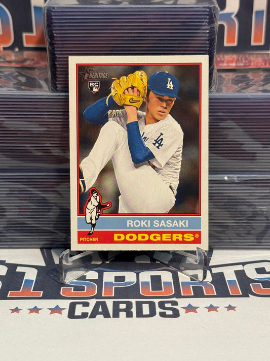 2025 Topps Heritage Roki Sasaki Rookie #224