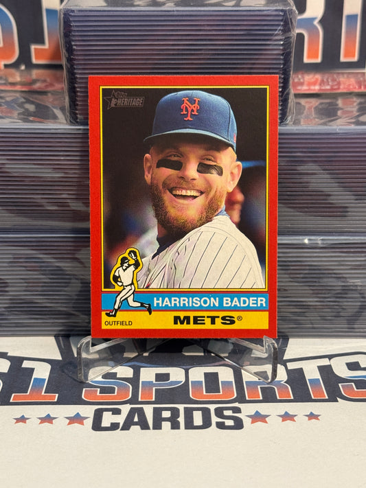 2025 Topps Heritage (Red Border) Harrison Bader #189