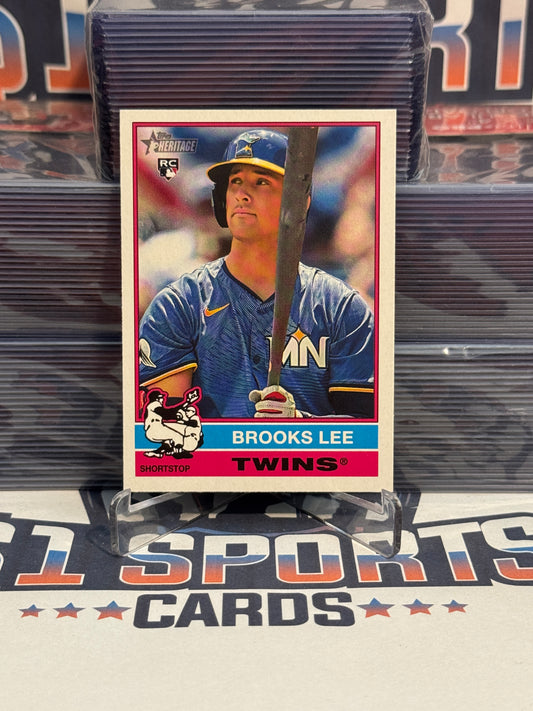 2025 Topps Heritage Brooks Lee Rookie #63