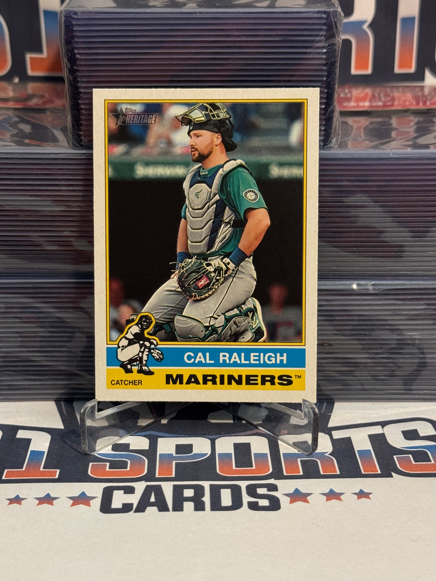 2025 Topps Heritage (Short Print) Cal Raleigh #472