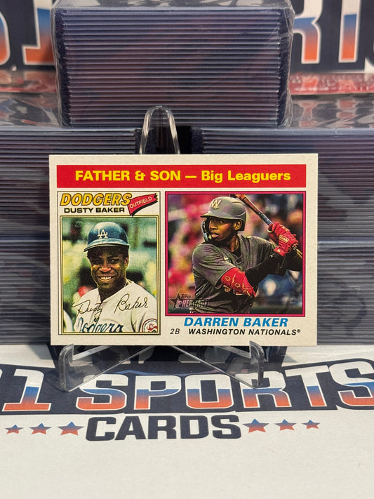 2025 Topps Heritage (Father & Son) Dusty & Darren Baker #70
