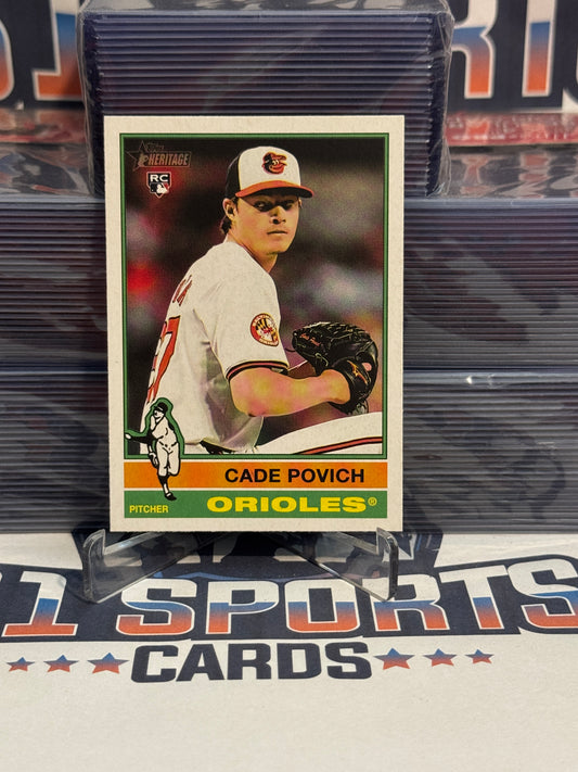 2025 Topps Heritage Cade Povich Rookie #219