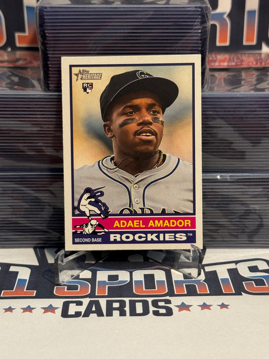 2025 Topps Heritage Adael Amador Rookie #61