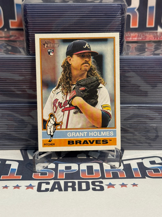 2025 Topps Heritage Grant Holmes Rookie #22