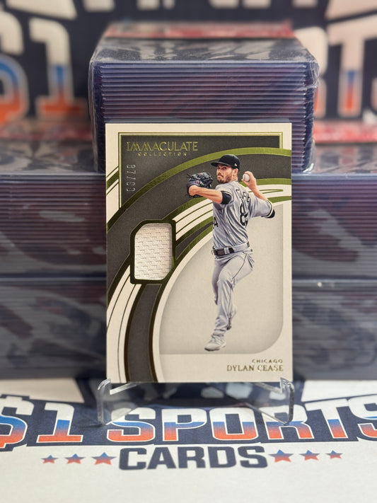2022 Panini Immaculate Collection (Gold, Patch Relic 87/99) Dylan Cease #99