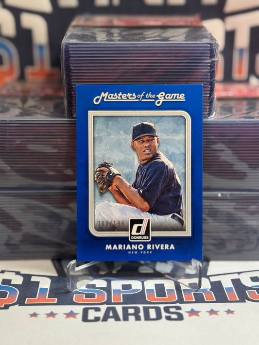 2016 Donruss (Blue, Masters of the Game 100/199) Mariano Rivera #MG-6