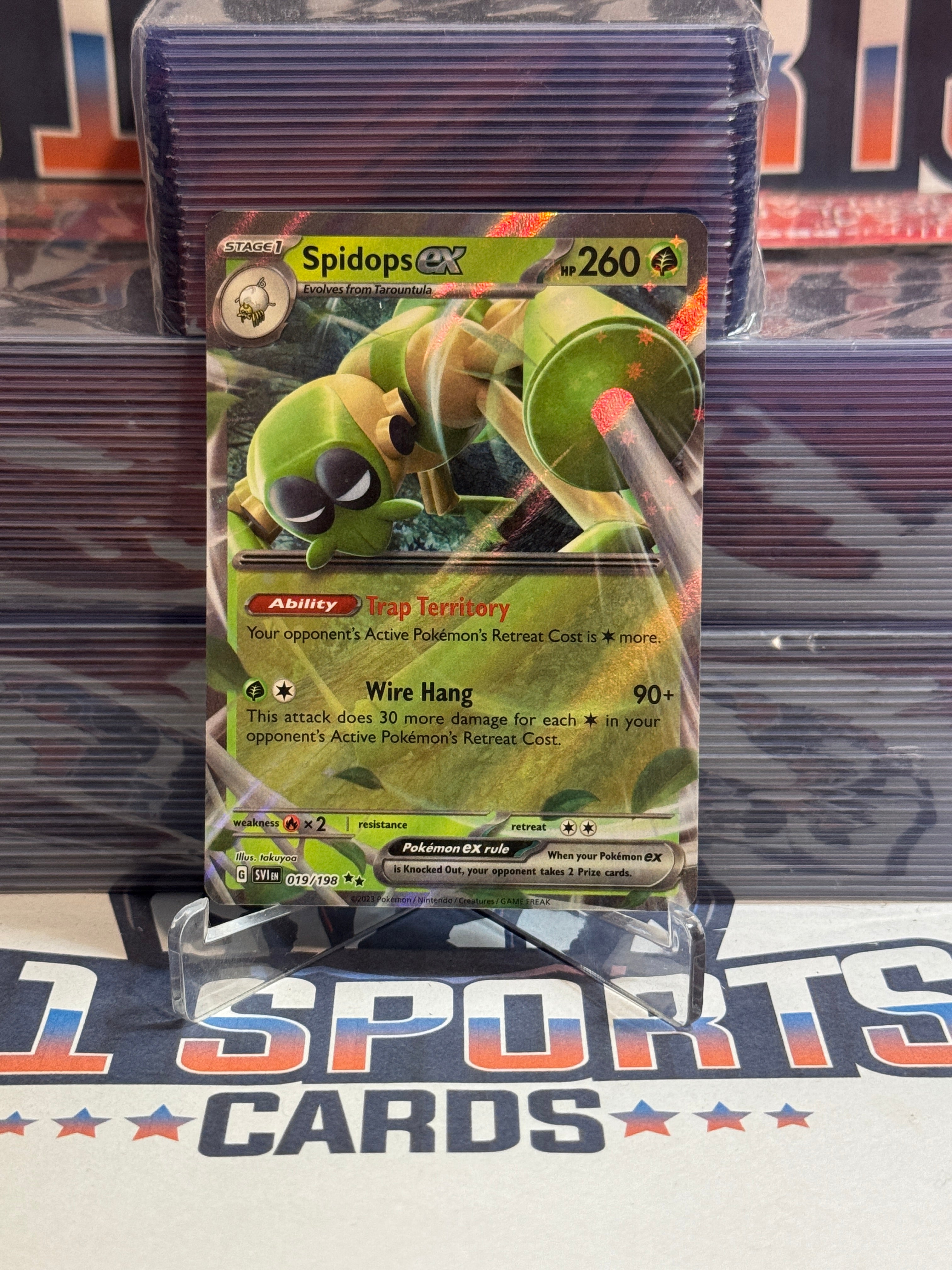Spidoops Pokemon TCG: Scarlet & Violet - Spidops EX (Double Rare) #19 – $1 ...