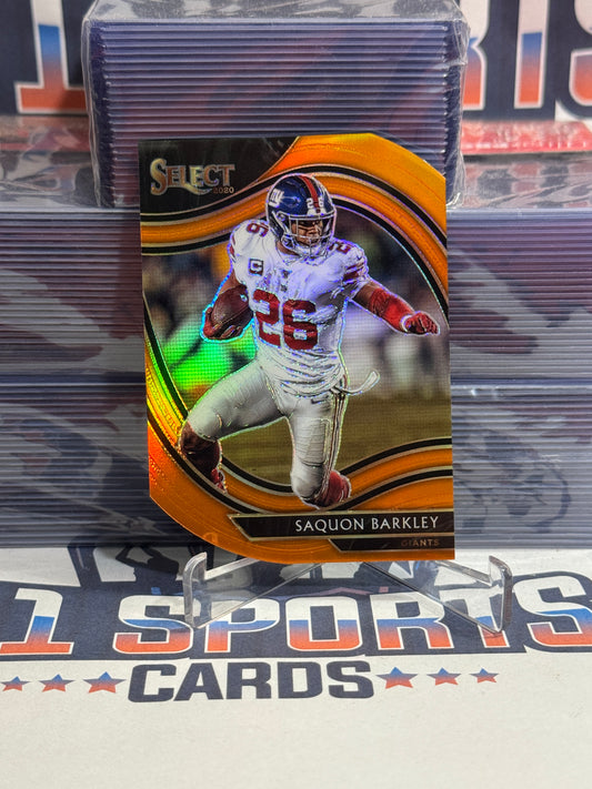 2021 Panini Select (Orange Die Cut Prizm) Saquon Barkley #316
