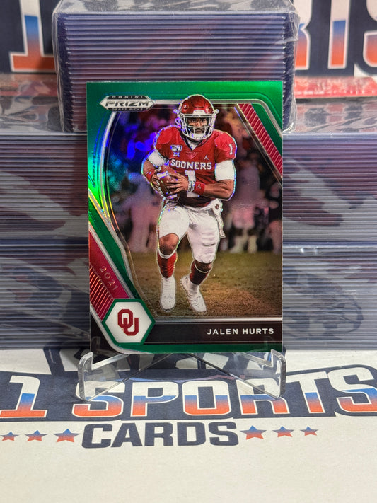 2021 Panini Prizm Draft Picks (Green Prizm) Jalen Hurts #32