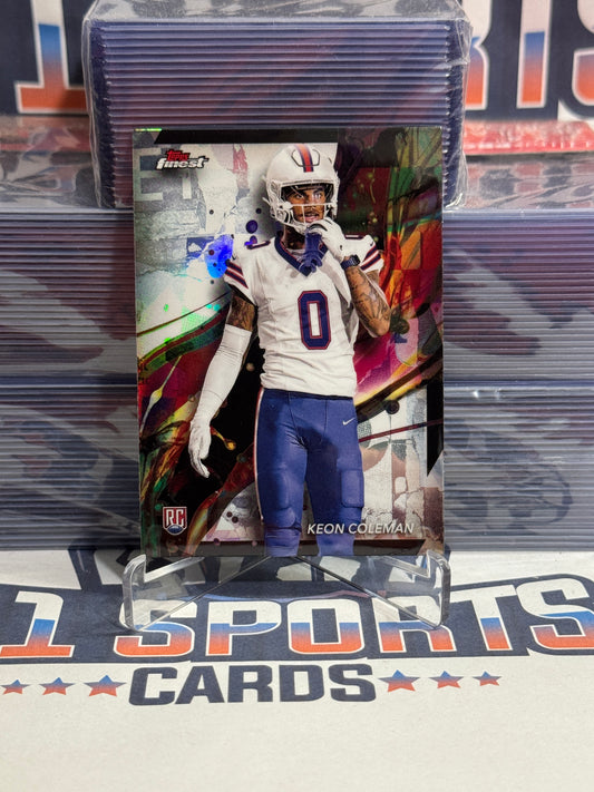 2024 Topps Finest (Refractor) Keon Coleman Rookie #92