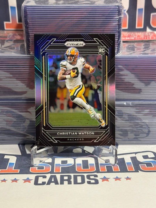 2022 Panini Chronicles (Prizm Black) Christian Watson Rookie #PB-18