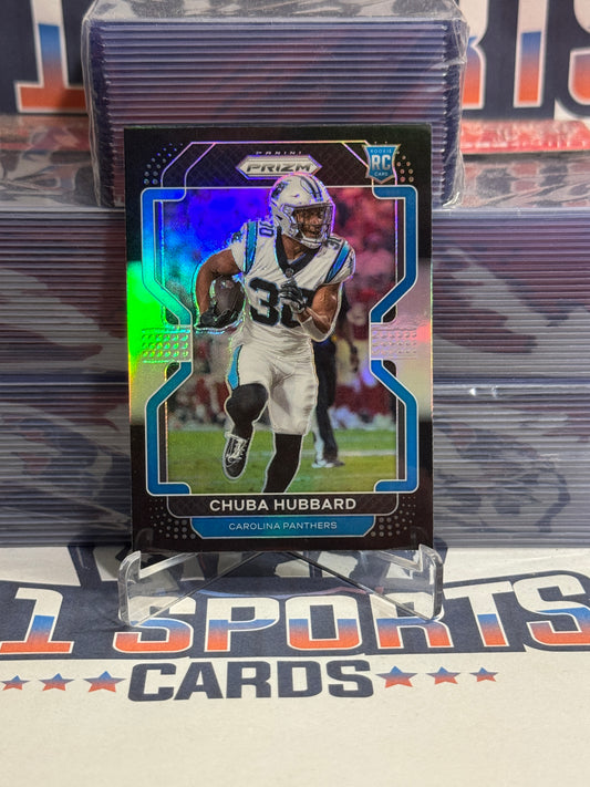 2022 Panini Chronicles (Prizm Black) Chubba Hubbard Rookie #PB-24