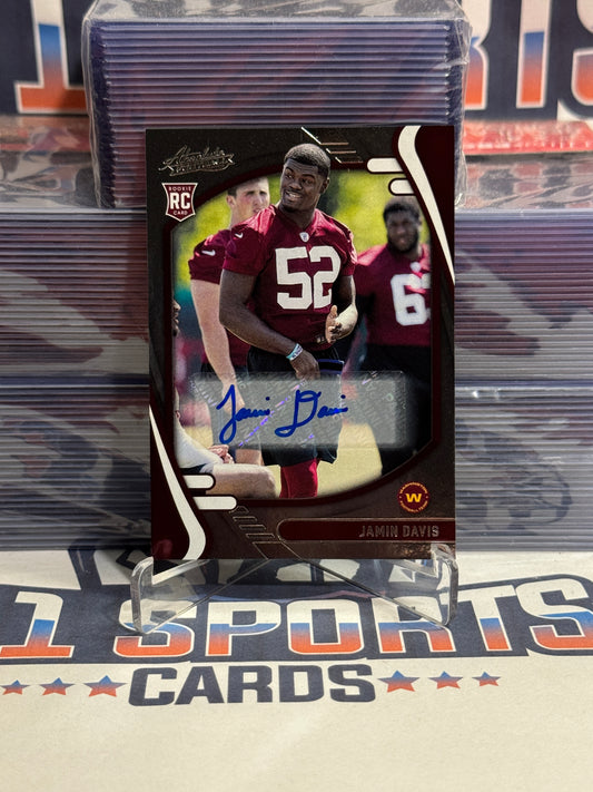 2021 Panini Absolute (Auto) Jamin Davis Rookie #178