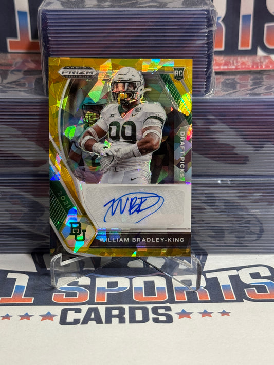 2021 Panini Prizm Draft Picks (Gold Ice Prizm, Auto) William Bradley-King Rookie #DPA-WBK