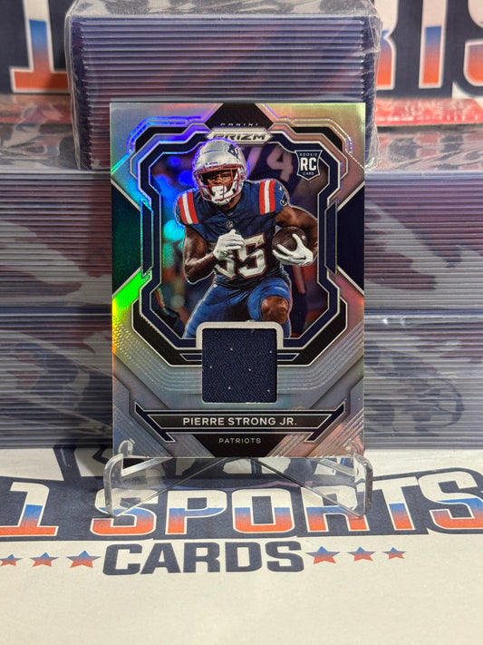 2022 Panini Prizm (Silver Prizm, Premier Jerseys Relic) Pierre Strong Jr. Rookie #PJ-PS