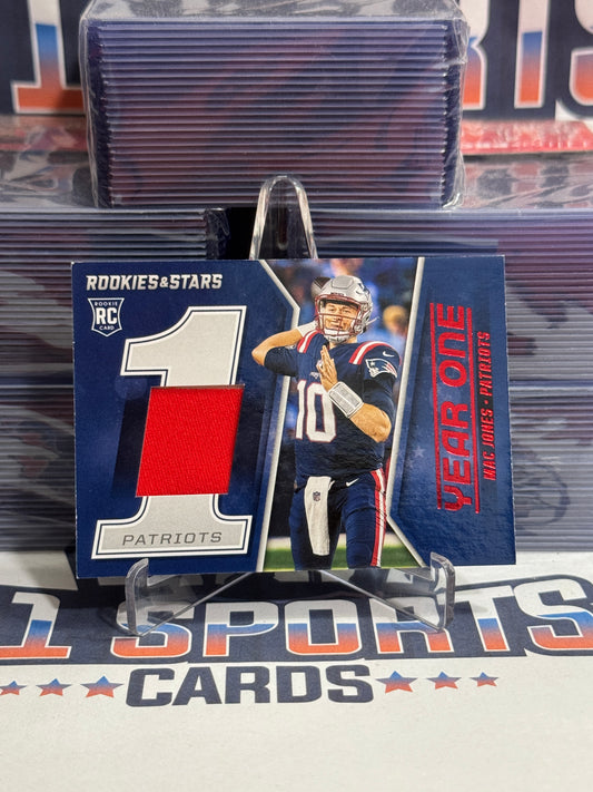 2021 Panini Rookies & Stars (Red, Year One Relic) Mac Jones Rookie #9