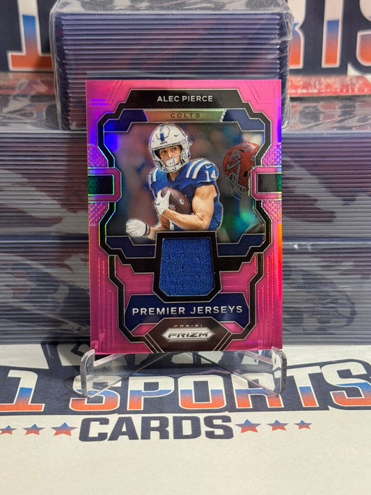 2023 Panini Prizm (Pink Prizm, Premier Jerseys Relic) Alec Pierce Rookie #PJ-AP