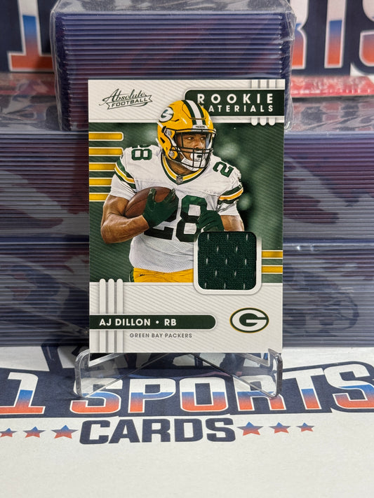 2020 Panini Absolute (Rookie Materials Relic) AJ Dillon Rookie #24