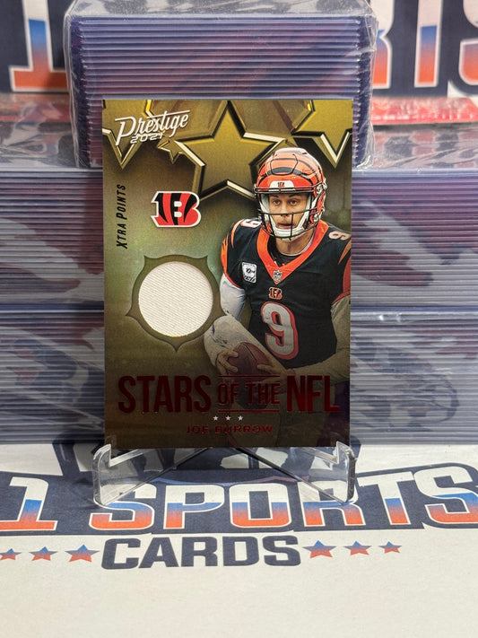 2021 Panini Rookies & Stars (Red, Stars of the NFL Relic) Joe Burrow #SN-JB