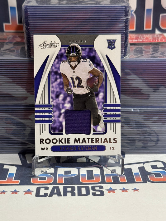 2021 Panini Absolute (Rookie Materials Relic) Rashod Bateman #ARM-RBA