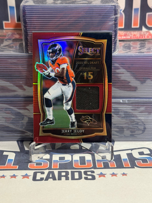 2021 Panini Select (Silver Prizm, Rookie Relic) Jerry Jeudy #DS-JJE