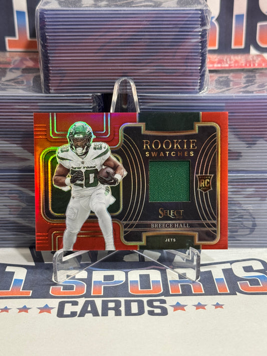 2022 Panini Select (Silver Prizm, Rookie Swatches Relic) Breece Hall #RSW-11