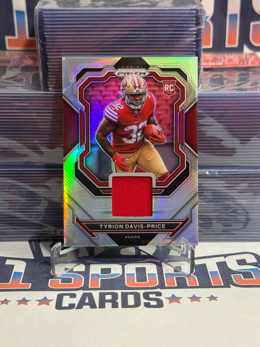 2022 Panini Prizm (Silver Prizm, Premier Jerseys Relic) Tyrion Davis-Price Rookie #PJ-TDP