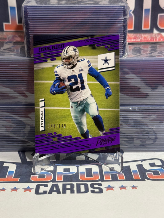2021 Panini Prestige (Purple 148/149) Ezekiel Elliott #10