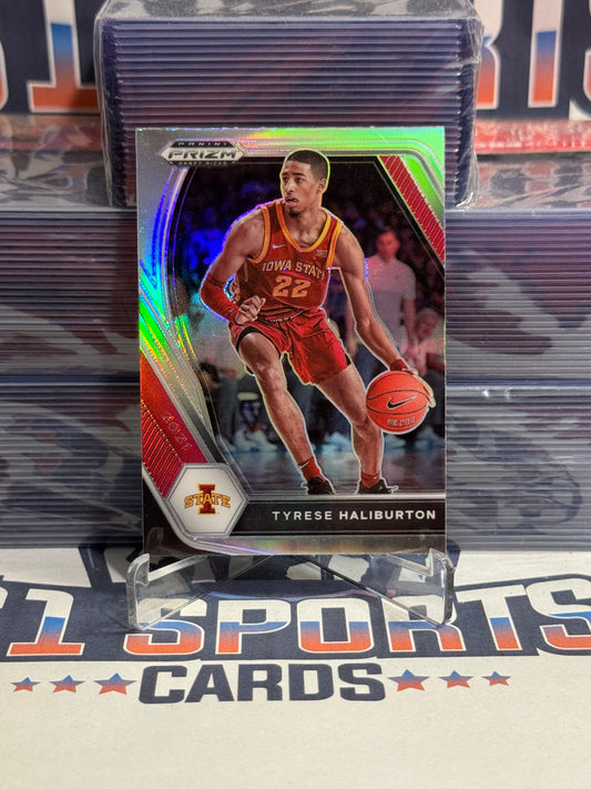 2021 Panini Prizm Draft Picks (Silver Prizm) Tyrese Haliburton #37