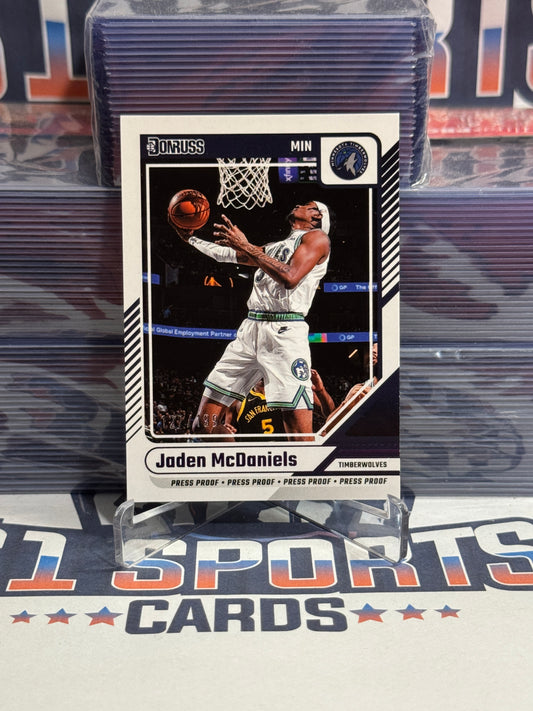 2024 Donruss (Purple Press Proof 127/199) Jaden McDaniels #36