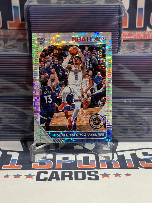 2019 Hoops Premium Stock (Silver Pulsar Prizm) Shai Gilgeous-Alexander #80