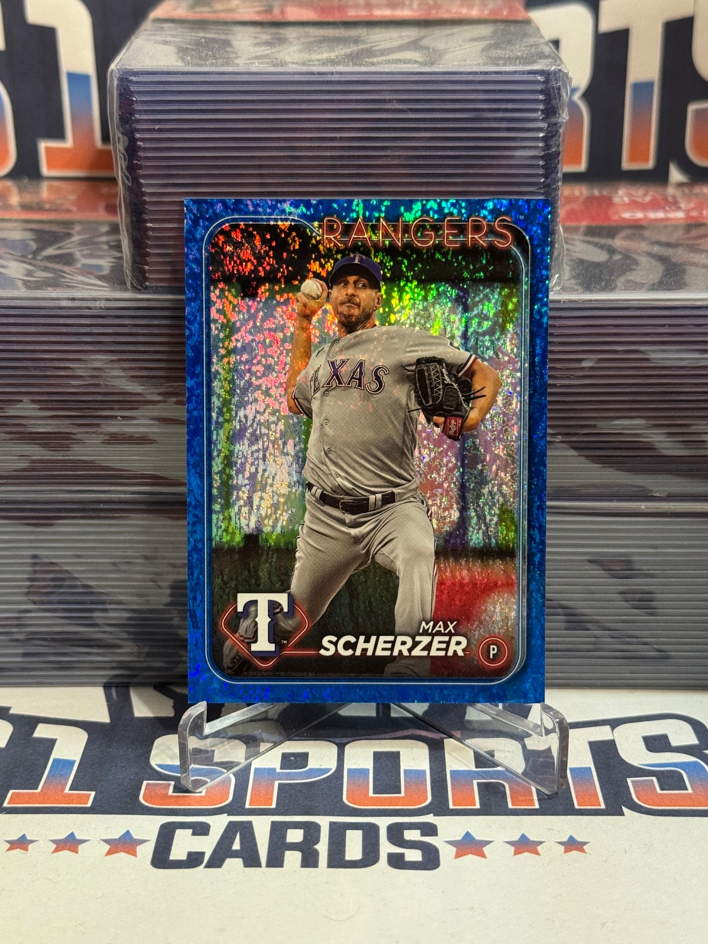 2024 Topps (Blue Foil 668/999) Max Scherzer #600