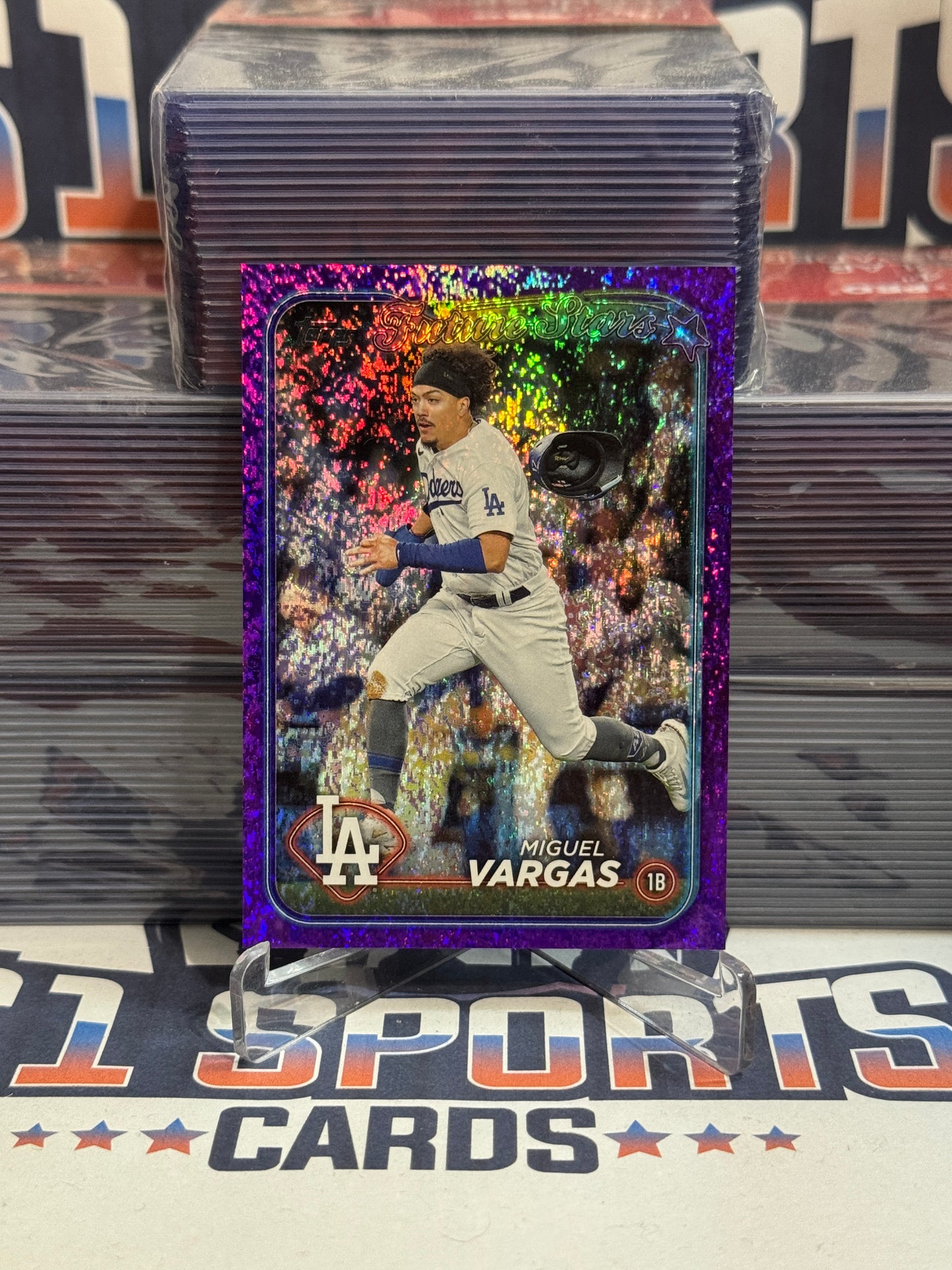 2024 Topps (Purple Foil, Future Stars 494/799) Miguel Vargas #541