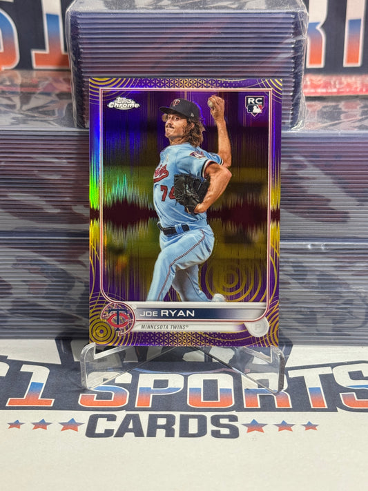 2022 Topps Chrome Sonic (Purple Yellow Refractor 128/299) Joe Ryan Rookie #48