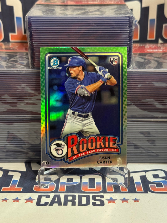 2024 Bowman Chrome (Rookie of the Year Favorites) Evan Carter #ROY-12