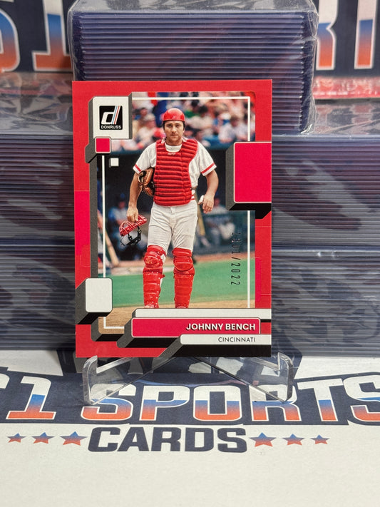 2022 Donruss (Red 1301/2022) Johnny Bench #195