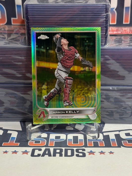 2022 Topps Chrome Sonic (Purple Yellow Refractor 128/299) Carson Kelly #215
