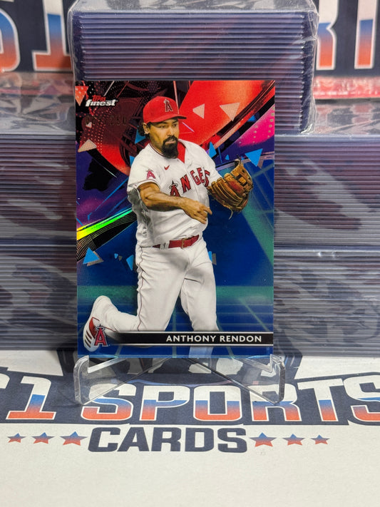 2021 Topps Finest (Blue Refractor 62/250) Anthony Rendon #66