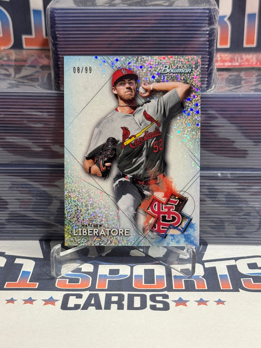 2021 Bowman Sterling Prospects (Sterling Refractor 8/99) Matthew Liberatore #BSP-42