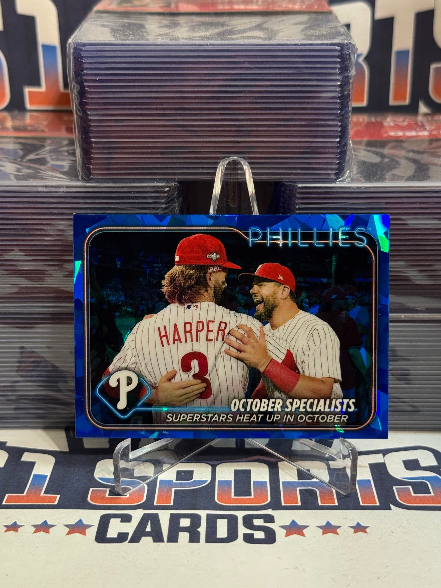 2024 Topps Chrome Sapphire (Philly Special) Bryce Harper & Kyle Schwarber #275