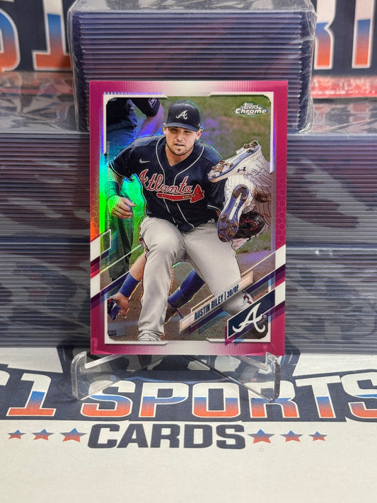 2021 Topps Chrome (Pink Refractor 103/399) Austin Riley #194