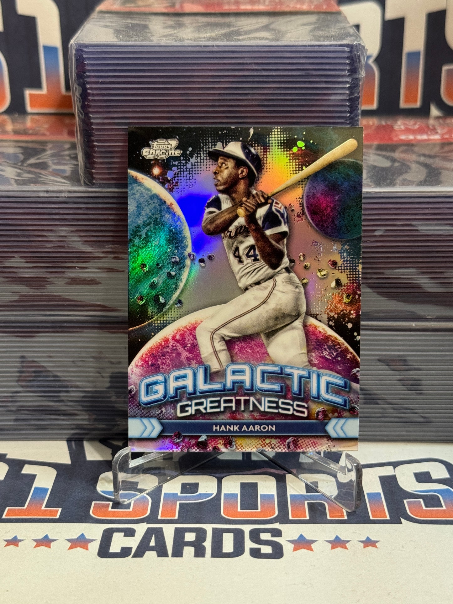 2024 Topps Chrome Cosmic (Galactic Greatness) Hank Aaron #GG-11