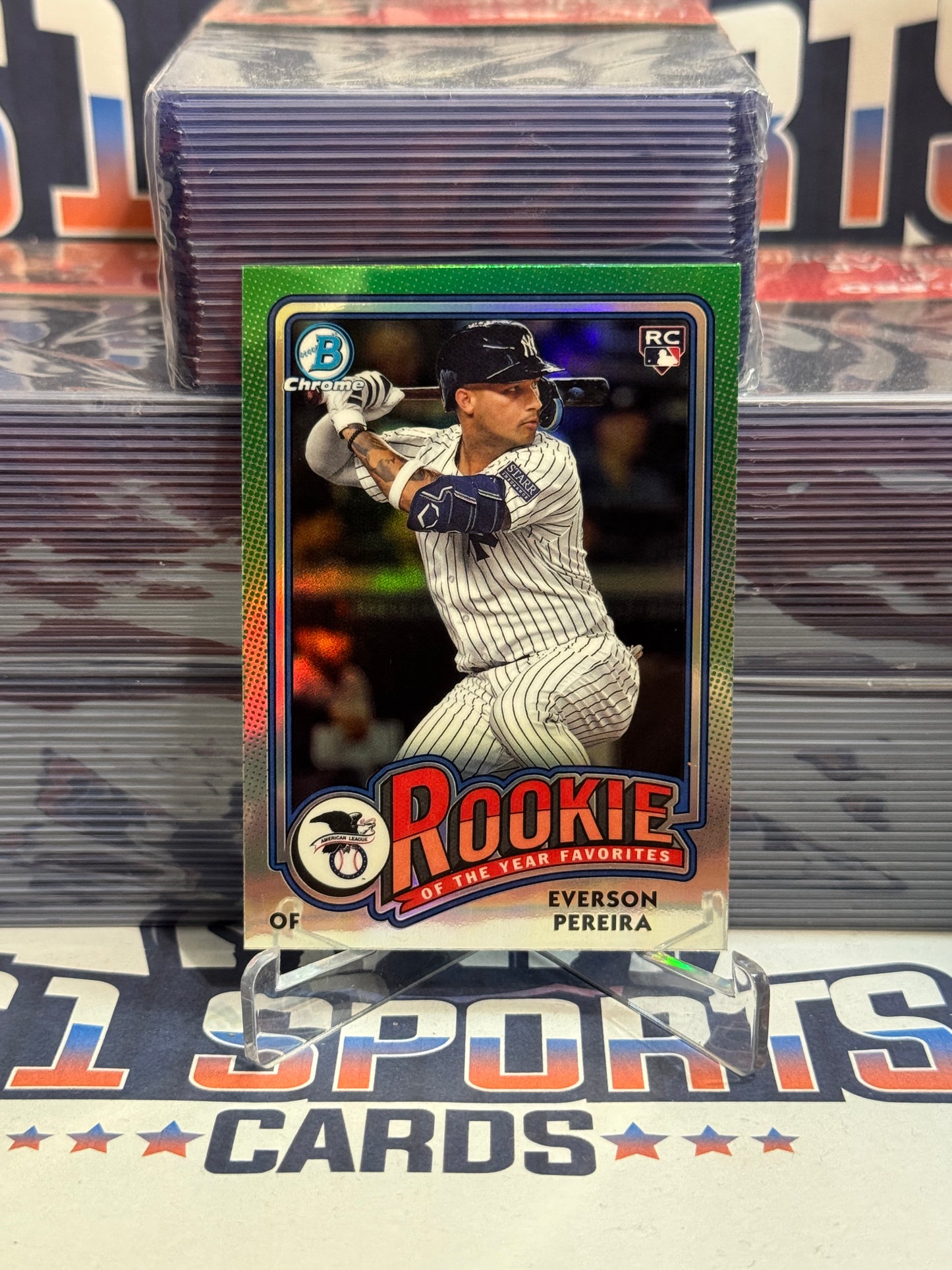 2024 Bowman Chrome (Rookie of the Year Favorites) Everson Pereira #ROY-15