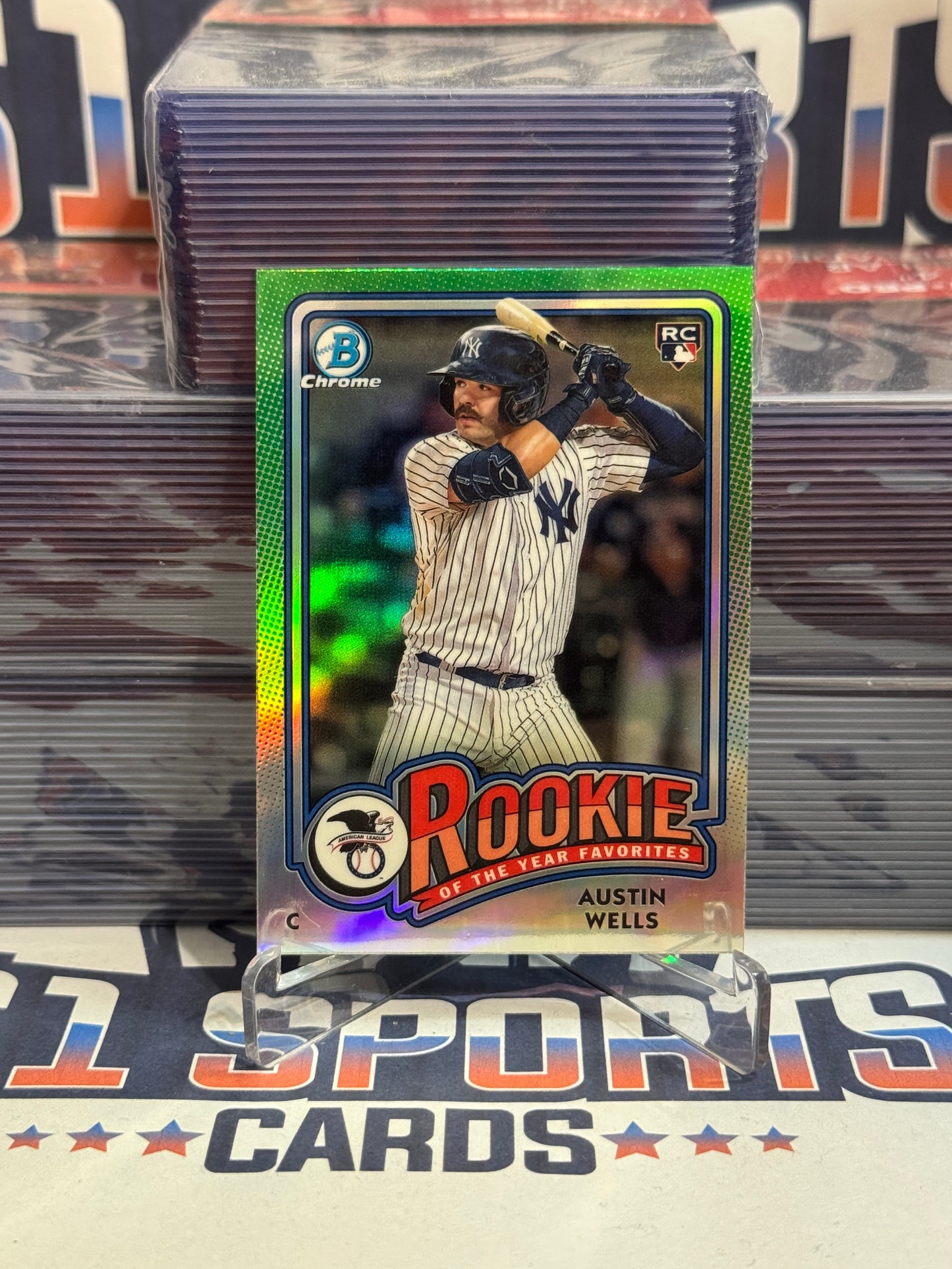 2024 Bowman Chrome (Rookie of the Year Favorites) Austin Wells #ROY-2