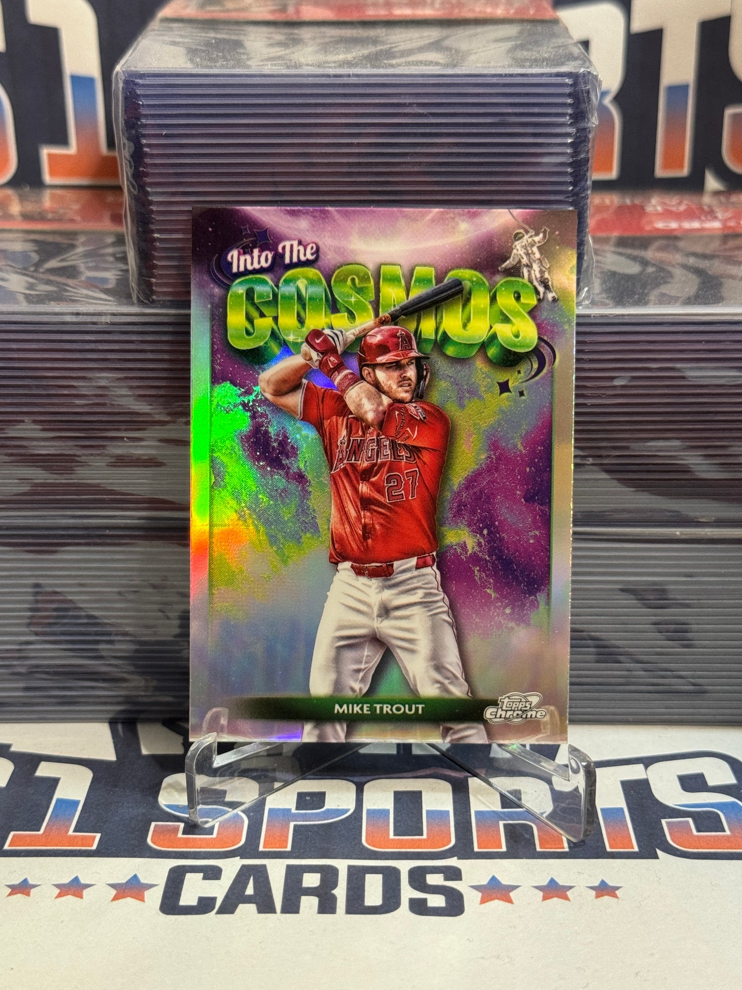 2024 Topps Chrome Cosmic (Into The Cosmos) Mike Trout #ITC-3