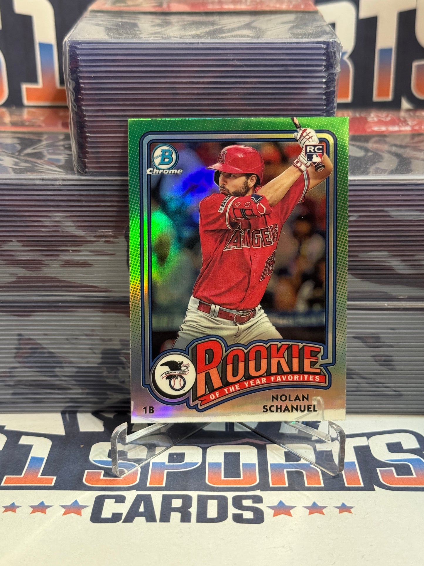 2024 Bowman Chrome (Rookie of the Year Favorites) Nolan Schanuel #ROY-9