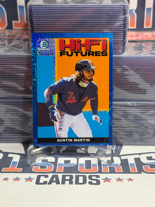 2022 Bowman Chrome (Blue Mega Refractor, Hi-Fi Futures 106/150) Austin Martin #HIFI-10