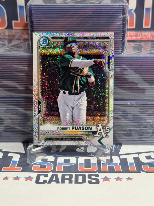 2021 Bowman Chrome Prospects (Speckle Refractor 59/299) Robert Pauson #BCP-218